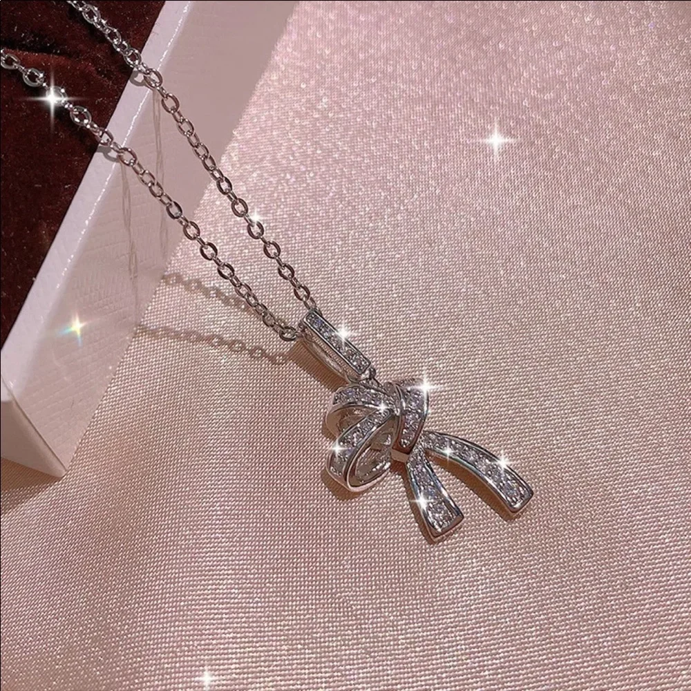 NEW 14k BowKnot Necklaces - Picture 3 of 4